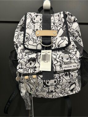 tokidoki x LeSportsac Scuola Backpack Knapsack Tutti Adios Qee